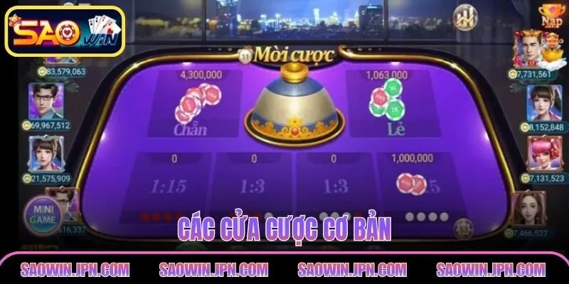 Các cửa cược cơ bản