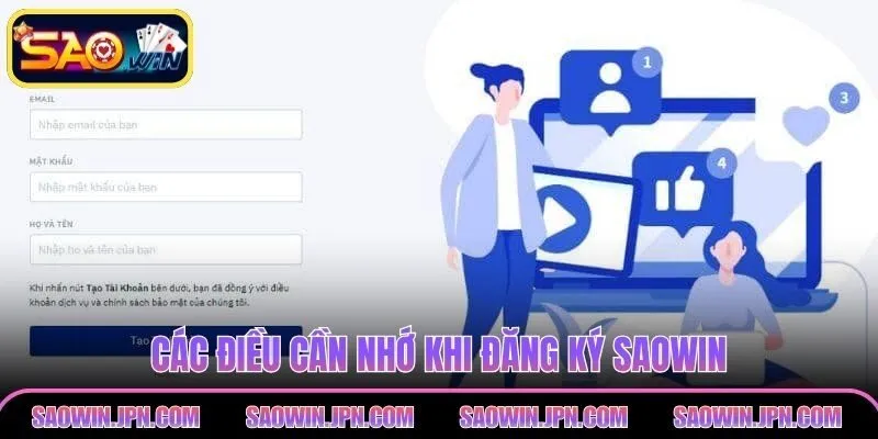 Các điều cần nhớ khi đăng ký SAOWIN