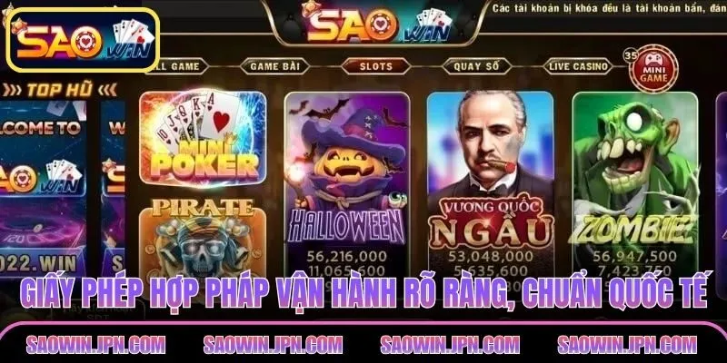 Giấy phép hợp pháp vận hành rõ ràng, đúng chuẩn quốc tế