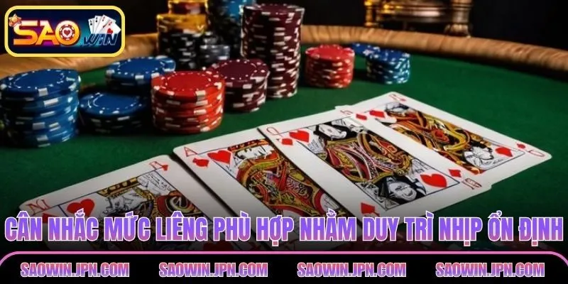 Cân nhắc mức liêng phù hợp nhằm duy trì nhịp ổn định