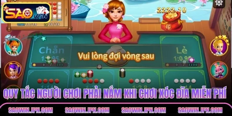 Quy tắc người chơi phải nắm khi chơi xóc đĩa miễn phí SAOWIN
